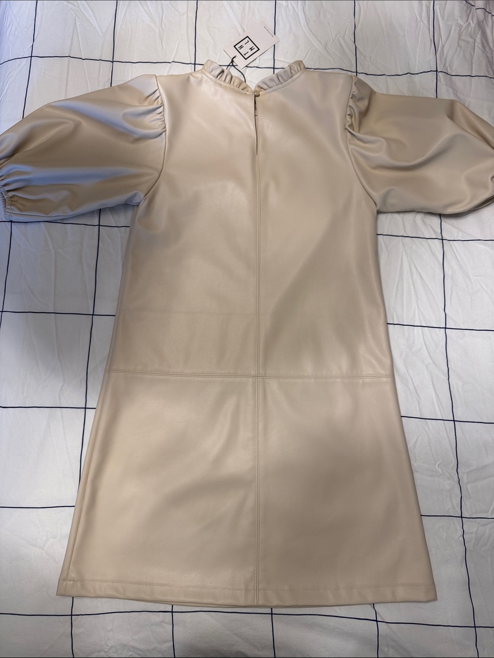 THML Beige Faux Leather Mini Dress - Picture 3 of 3